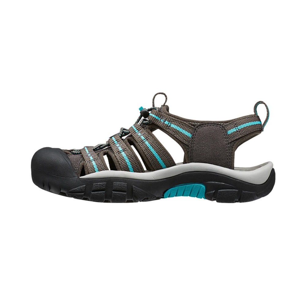 KEEN Newport H2 Women's Sandal Size 5 Black Teal Accents Beach Hiking Shoes